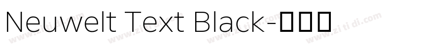 Neuwelt Text Black字体转换